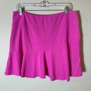 IBKUL Womens Skort Athletic Golf Tennis Hot Pink UPF 50+ Quick Dry Size Large